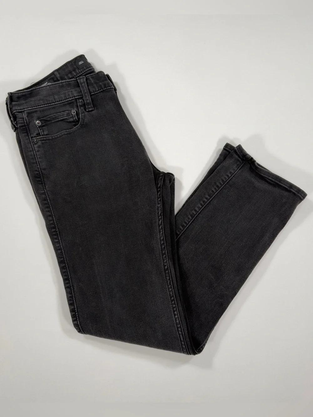 Hollister Slim Straight Jeans 31x32 (Fits 31x30) Black Advanced Stretch Denim